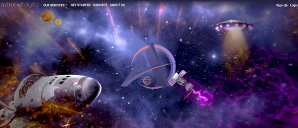 Astronet Digital client work collage